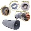 Cat Tunnel Pet Toys Play Hide Tube With Ball For Large Cat Dogs Rabbit