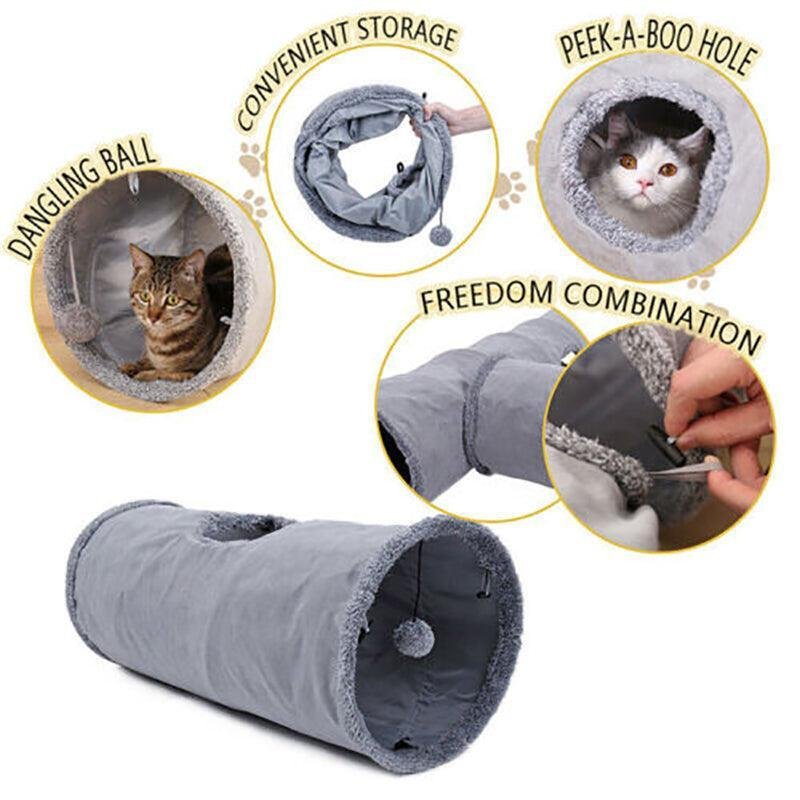 Cat Tunnel Pet Toys Play Hide Tube With Ball For Large Cat Dogs Rabbit - Image 5
